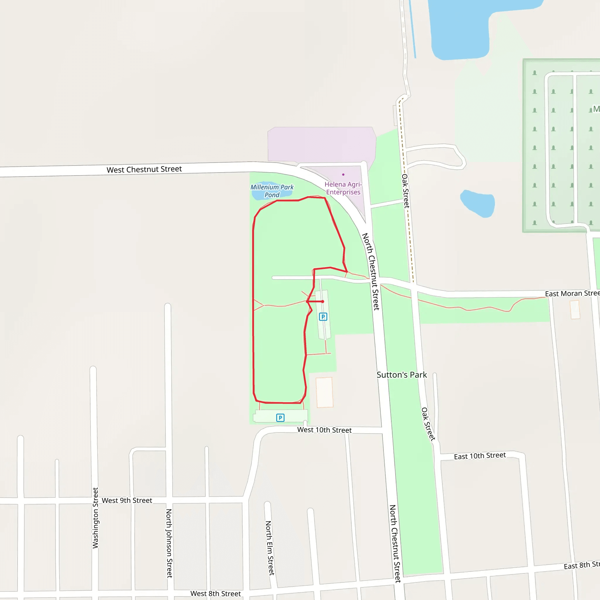 Millenium Park Loop mobile static map