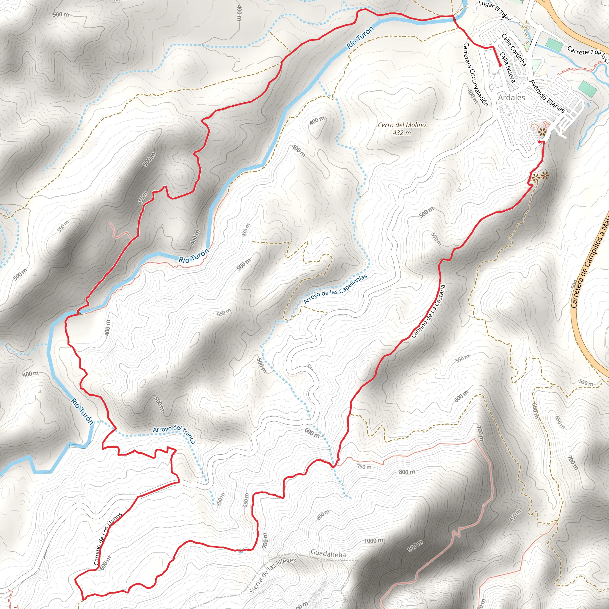 Cerro del Calvario - Chaplain - Turón mobile static map