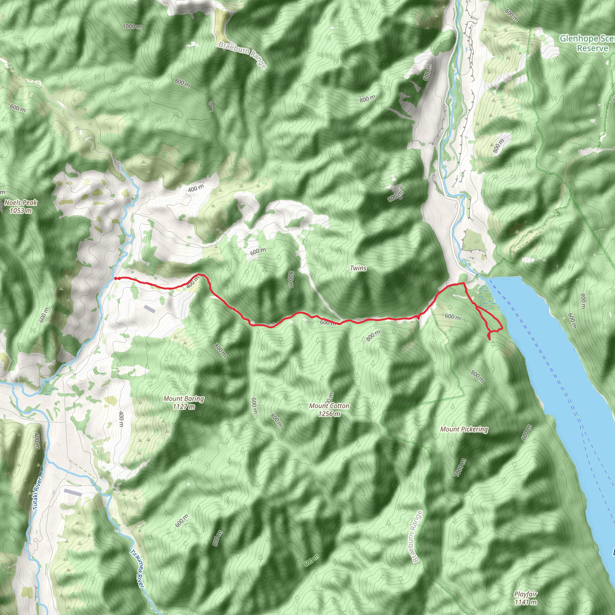 Braeburn Track mobile static map