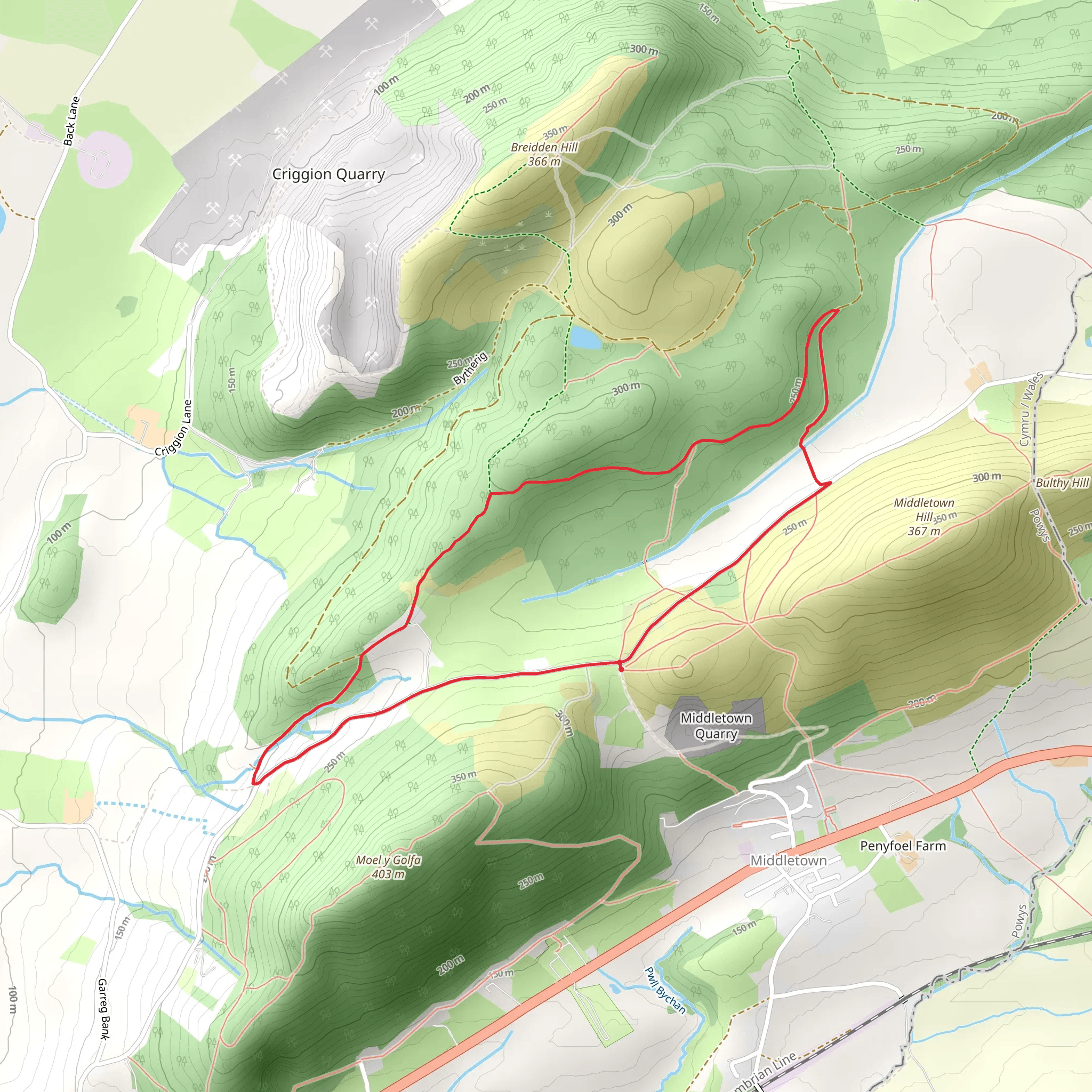 Middletown Loop mobile static map