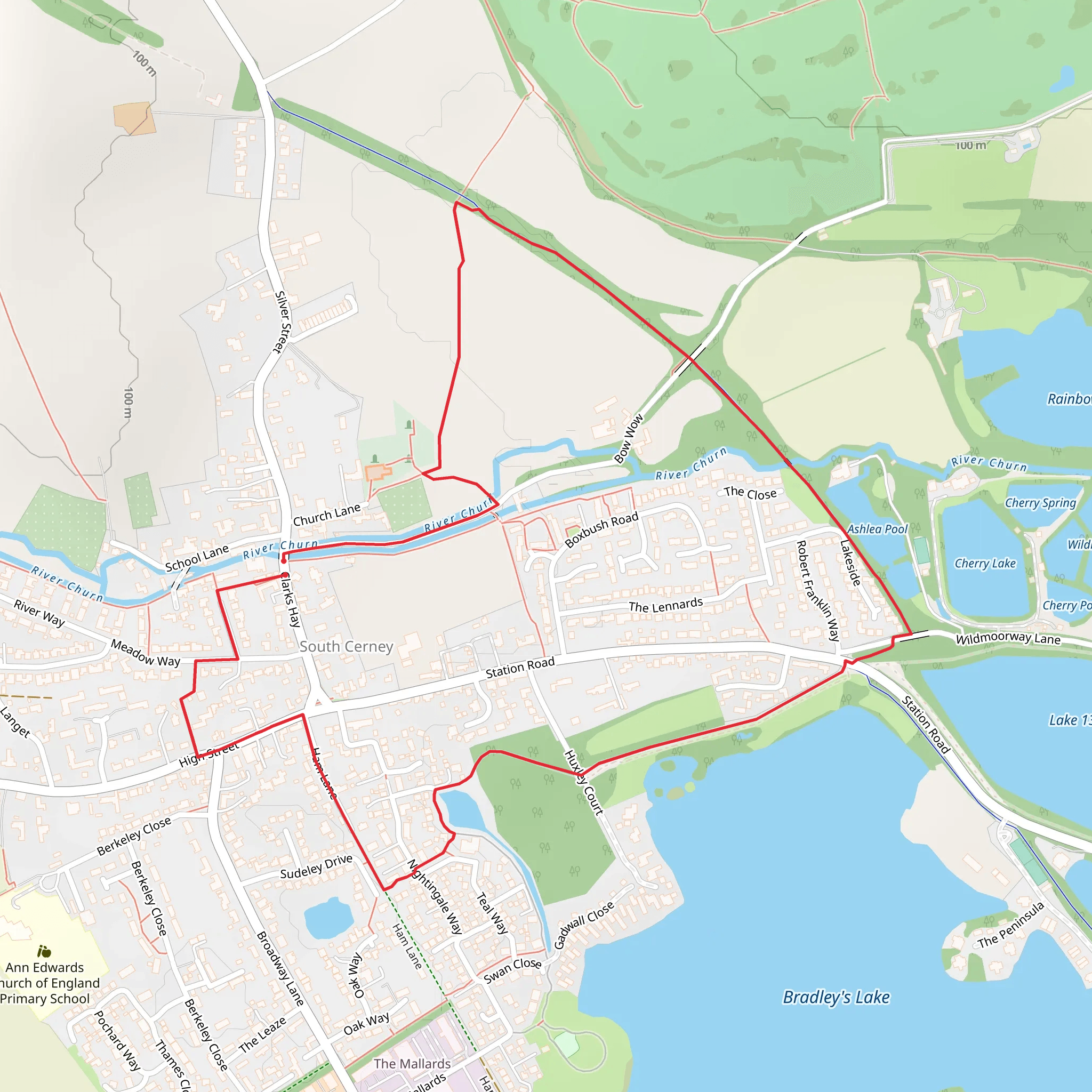 The Landings Loop mobile static map
