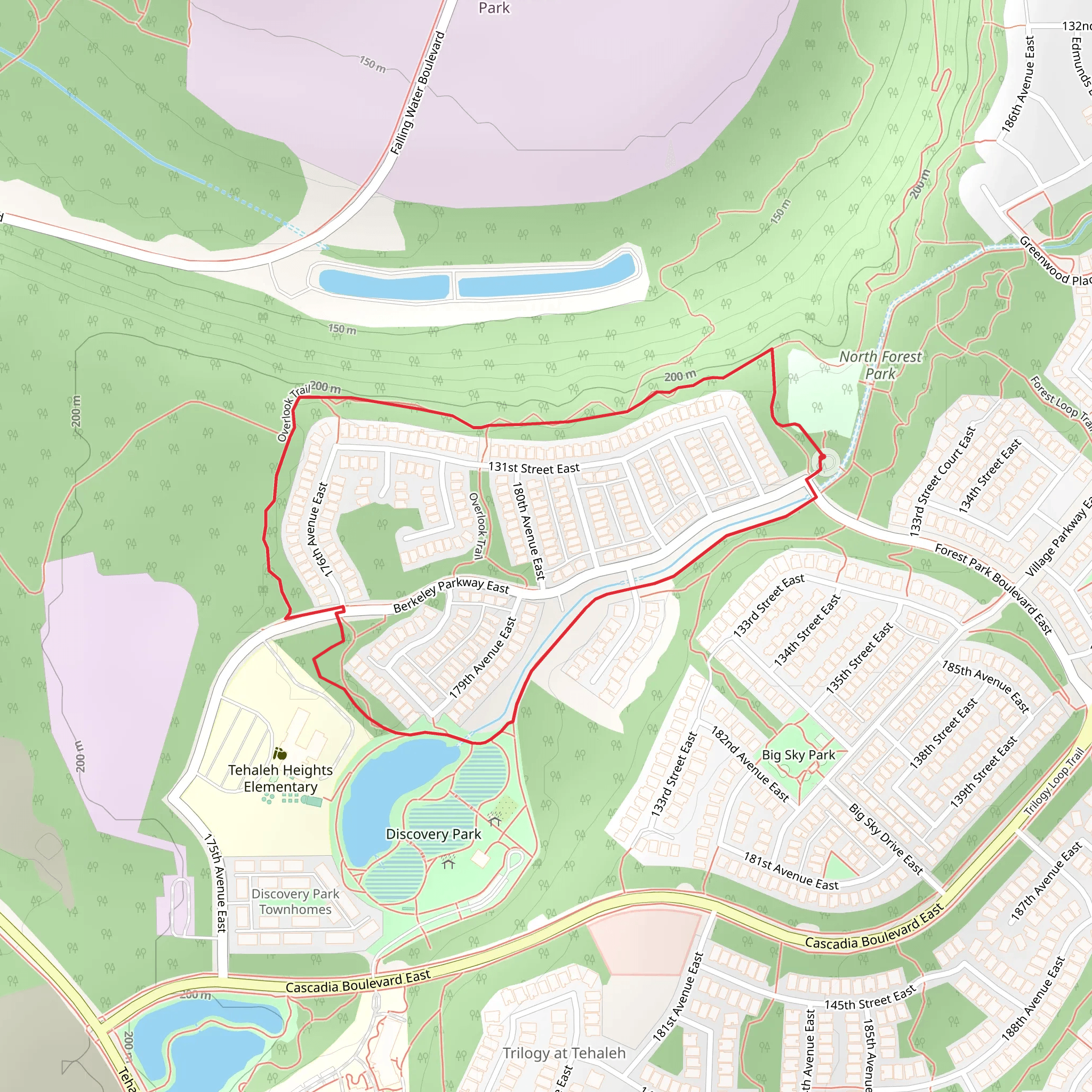 Overlook Loop Trail mobile static map