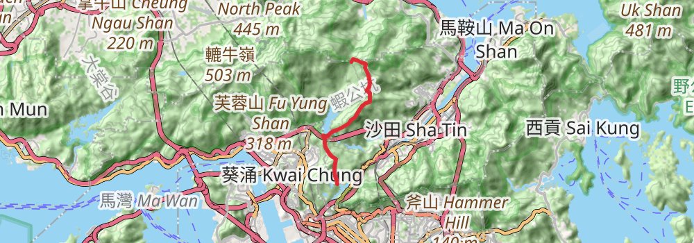 Maclehose Trail stage 5 Map