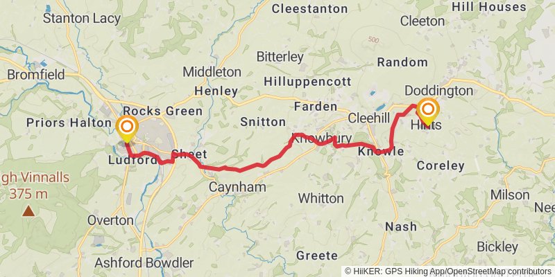 Elan Valley Way stage 4 Map