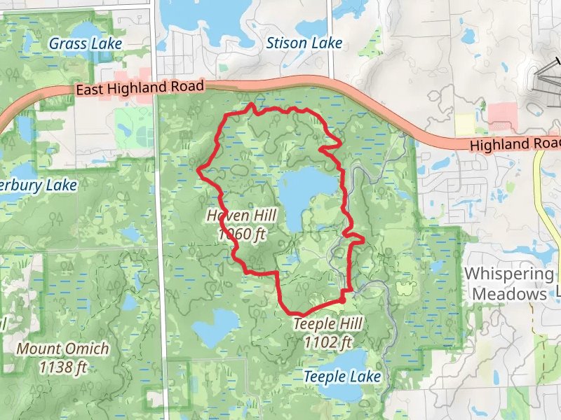 Haven Hill Lake and East Loop