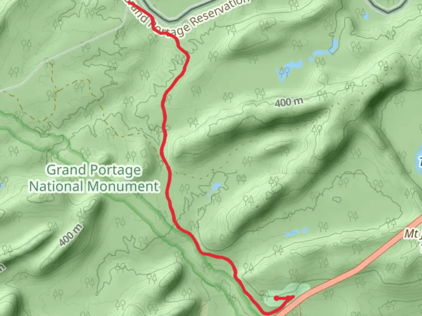 An image depicting the trail Joes Road and its surrounding area.