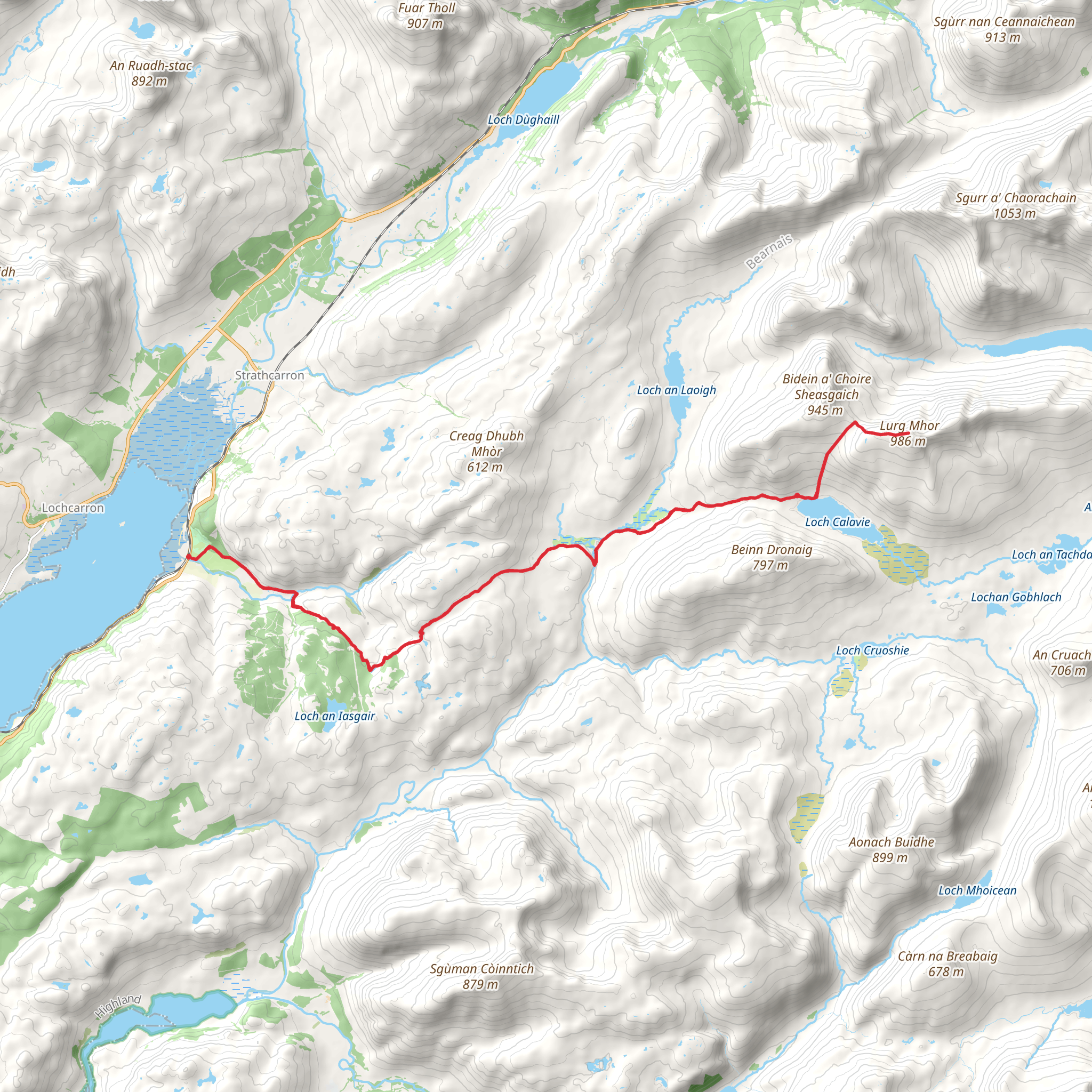 Lurg Mhòr mobile static map