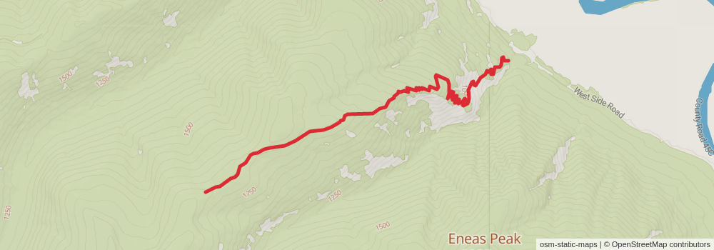 American Perimeter Trail - Rocky Mountains Primary stage 174 Map