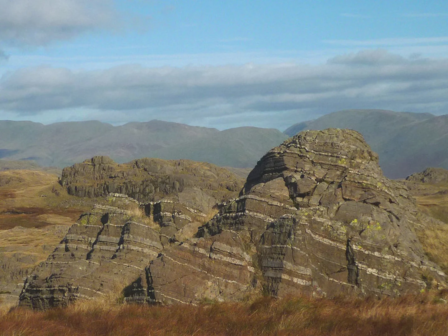 An image depicting the trail Pike of Blisco, Long Top and White Stones Loop and its surrounding area.