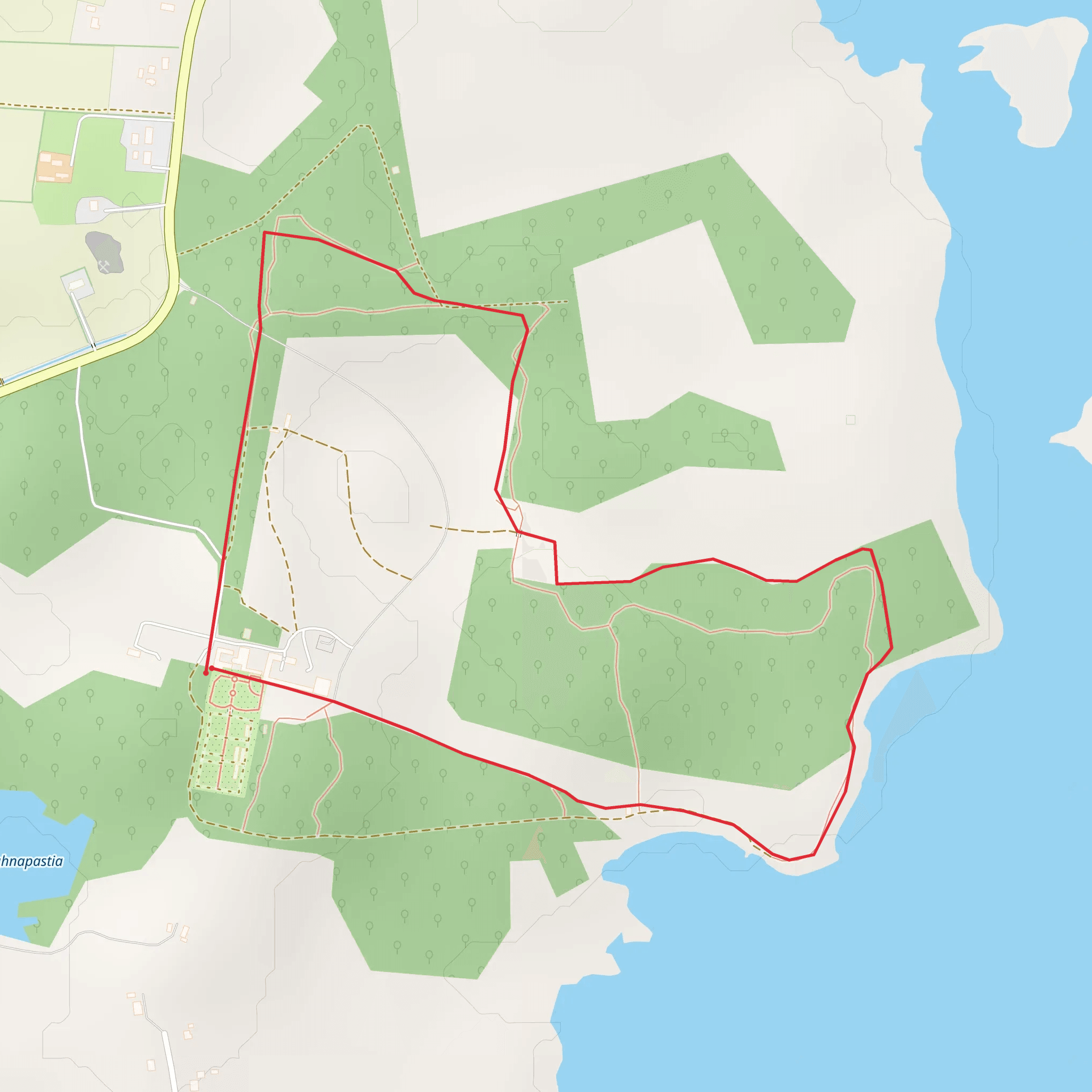 Enniscoe House Green Loop mobile static map