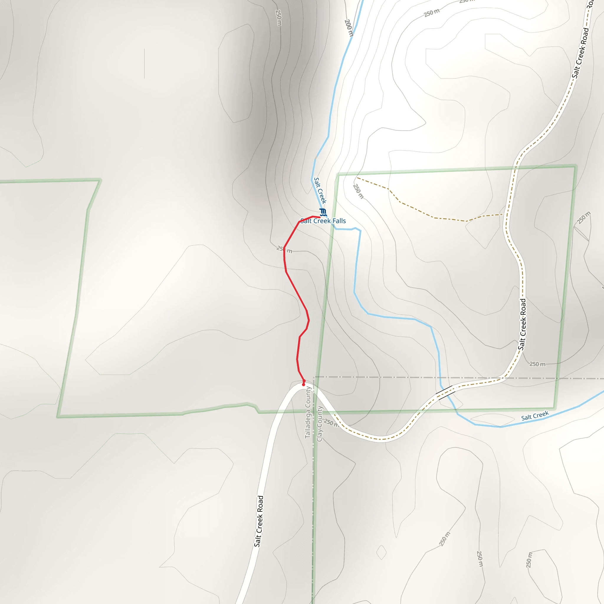 Salt Creek mobile static map