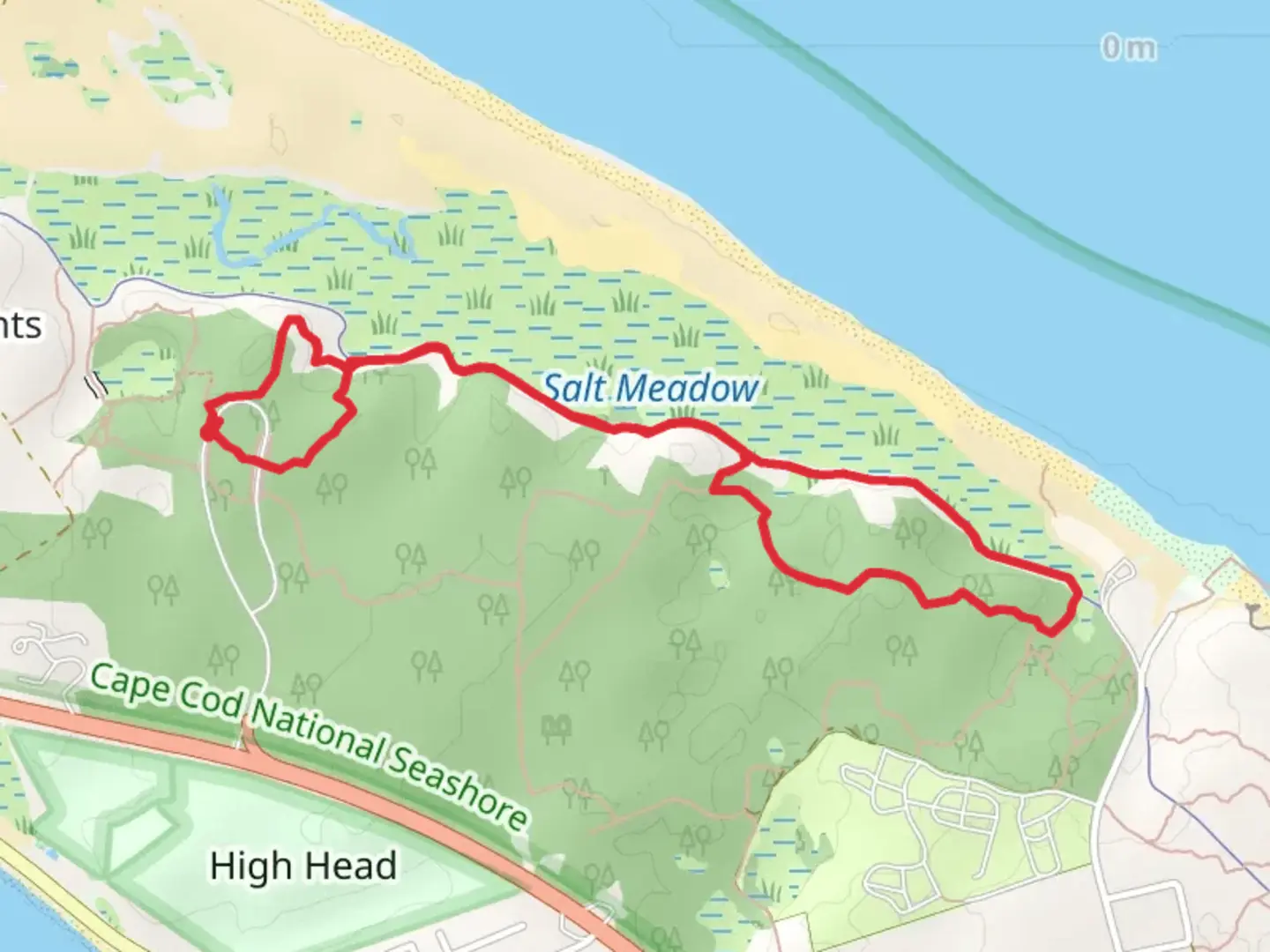 An image depicting the trail Head of the Meadow Trail and Pilgrim Spring Trail Loop and its surrounding area.