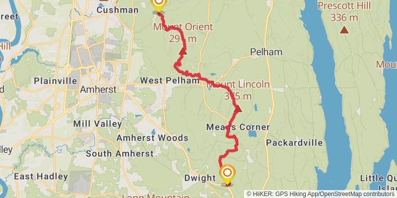 New England Trail stage 4 Map