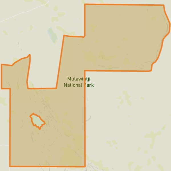 Mutawintji National Park mobile static map