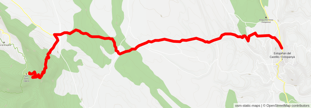 Baells - Estopiñán del Castillo PR HU 113 stage 2 Map