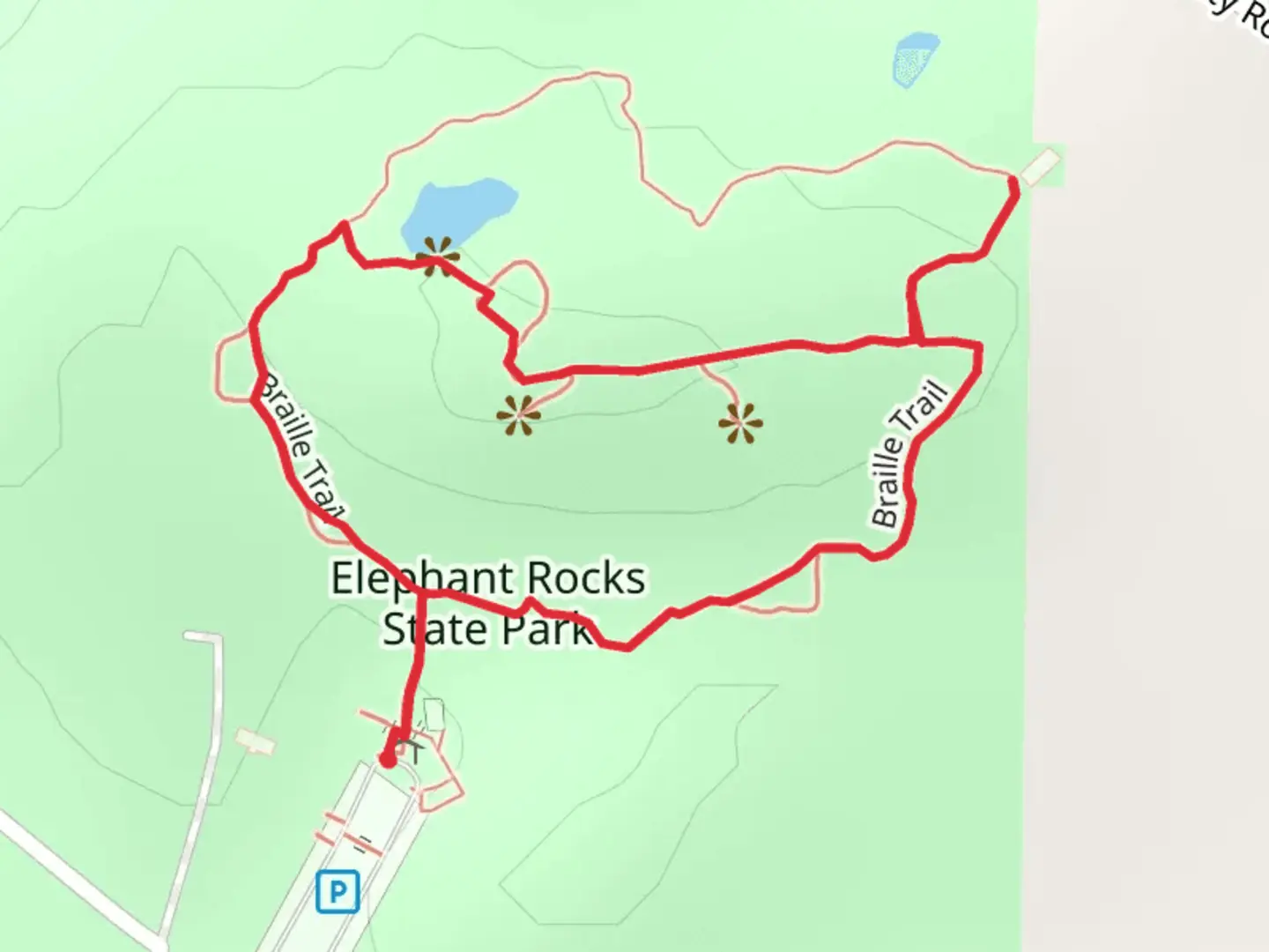 An image depicting the trail Braille Loop Trail and its surrounding area.