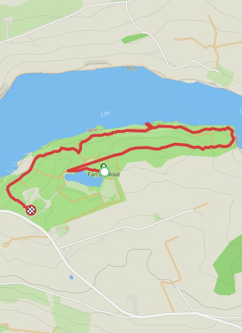 Hike on Farran Forest Park - Woodland Loop mobile static map