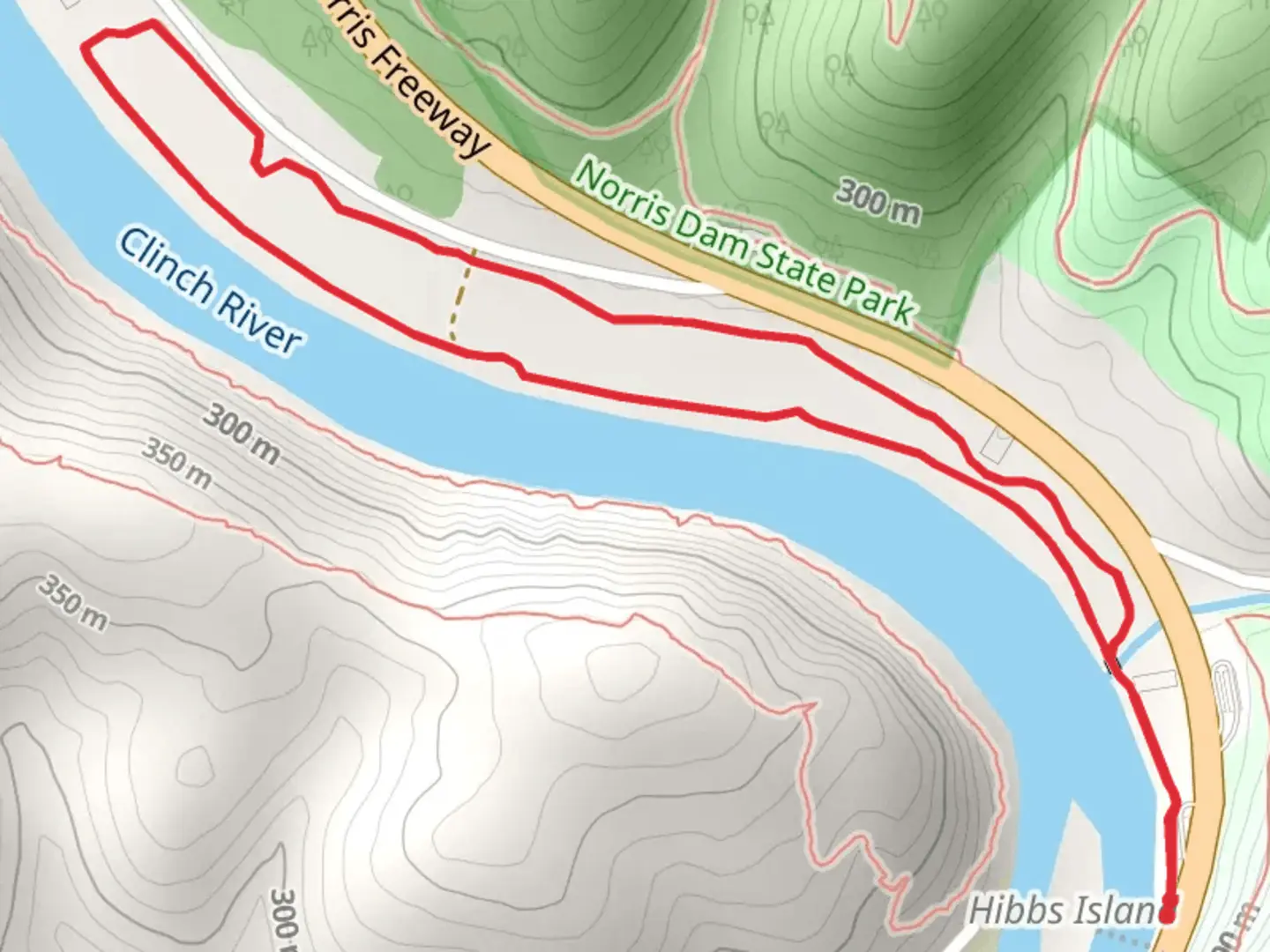An image depicting the trail Songbird Loop and its surrounding area.