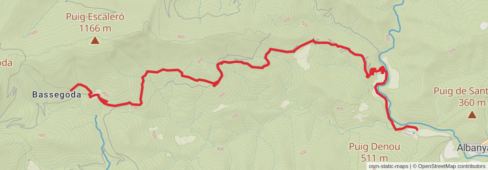 GR 11 Senda Pirenaica Cataluña stage 22 Map