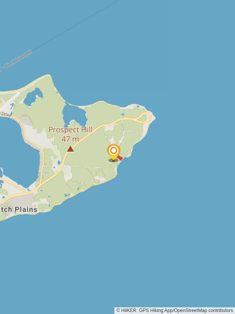 An image depicting the trail Paumanok Path Trail via Old Montauk Highway and its surrounding area.