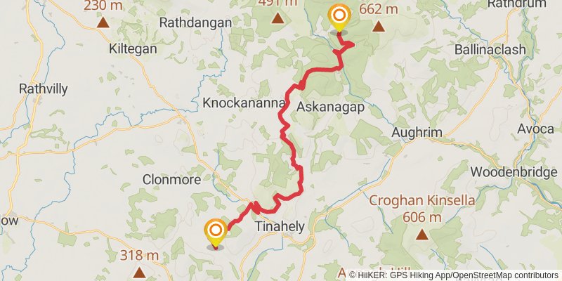 Sandymount to Portmagee stage 6 Map