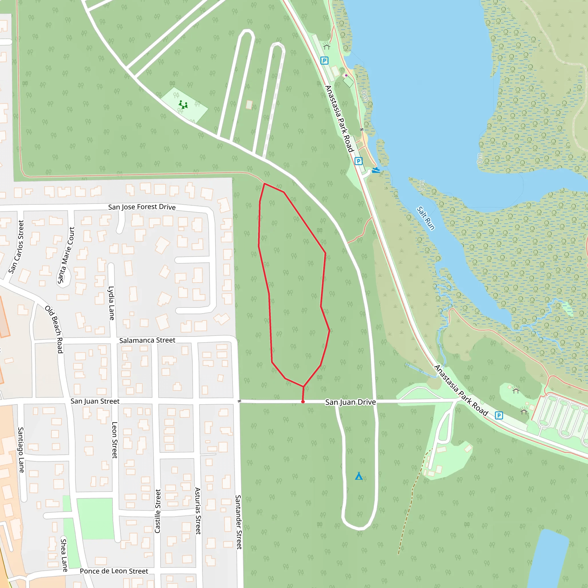 San Juan Drive Loop mobile static map