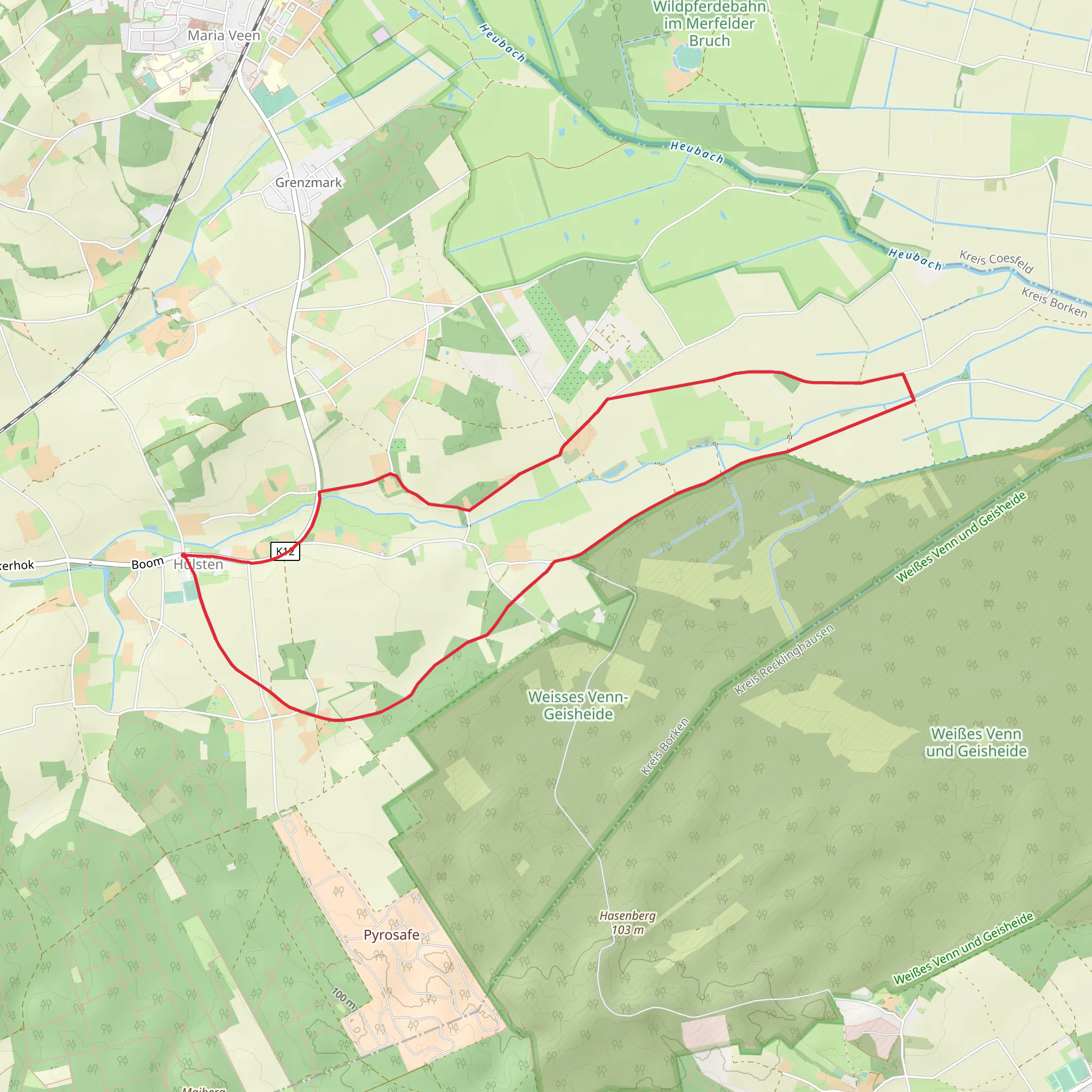 Rundweg Huelsten H2 mobile static map