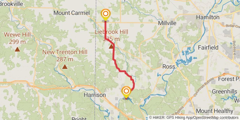 American Discovery Trail North Route stage 89 Map
