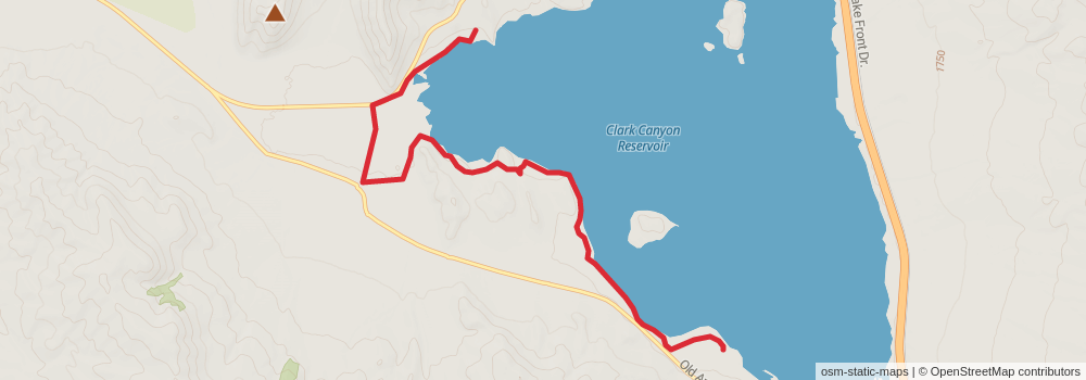 American Perimeter Trail - Rocky Mountains Primary stage 93 Map