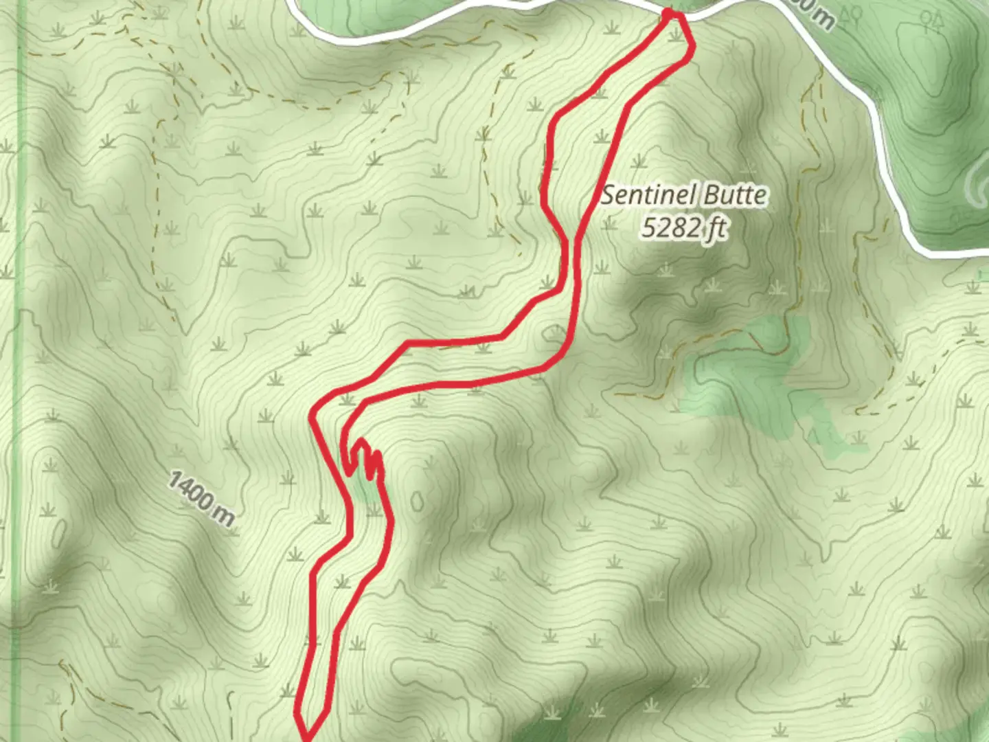 An image depicting the trail Kettle Crest North Trail and Upper Butte Creek Road Loop and its surrounding area.