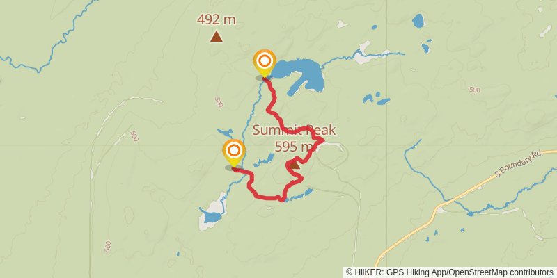 Big and Little Carp Trails alt 2 Map