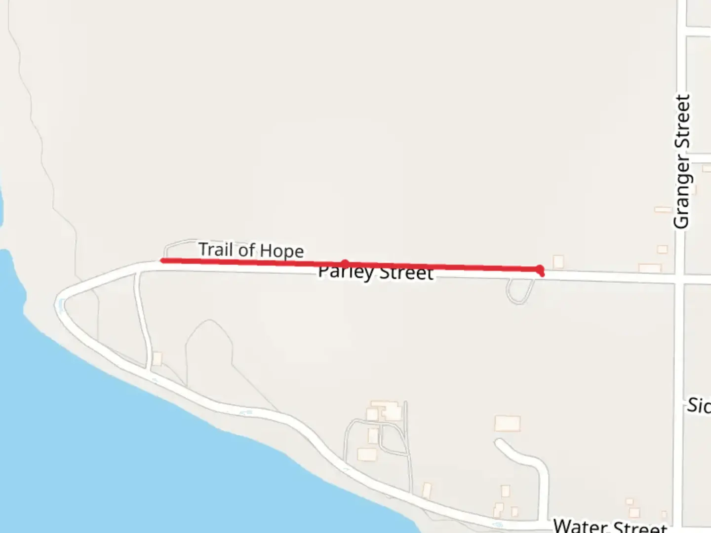 An image depicting the trail Trail of Hope and its surrounding area.