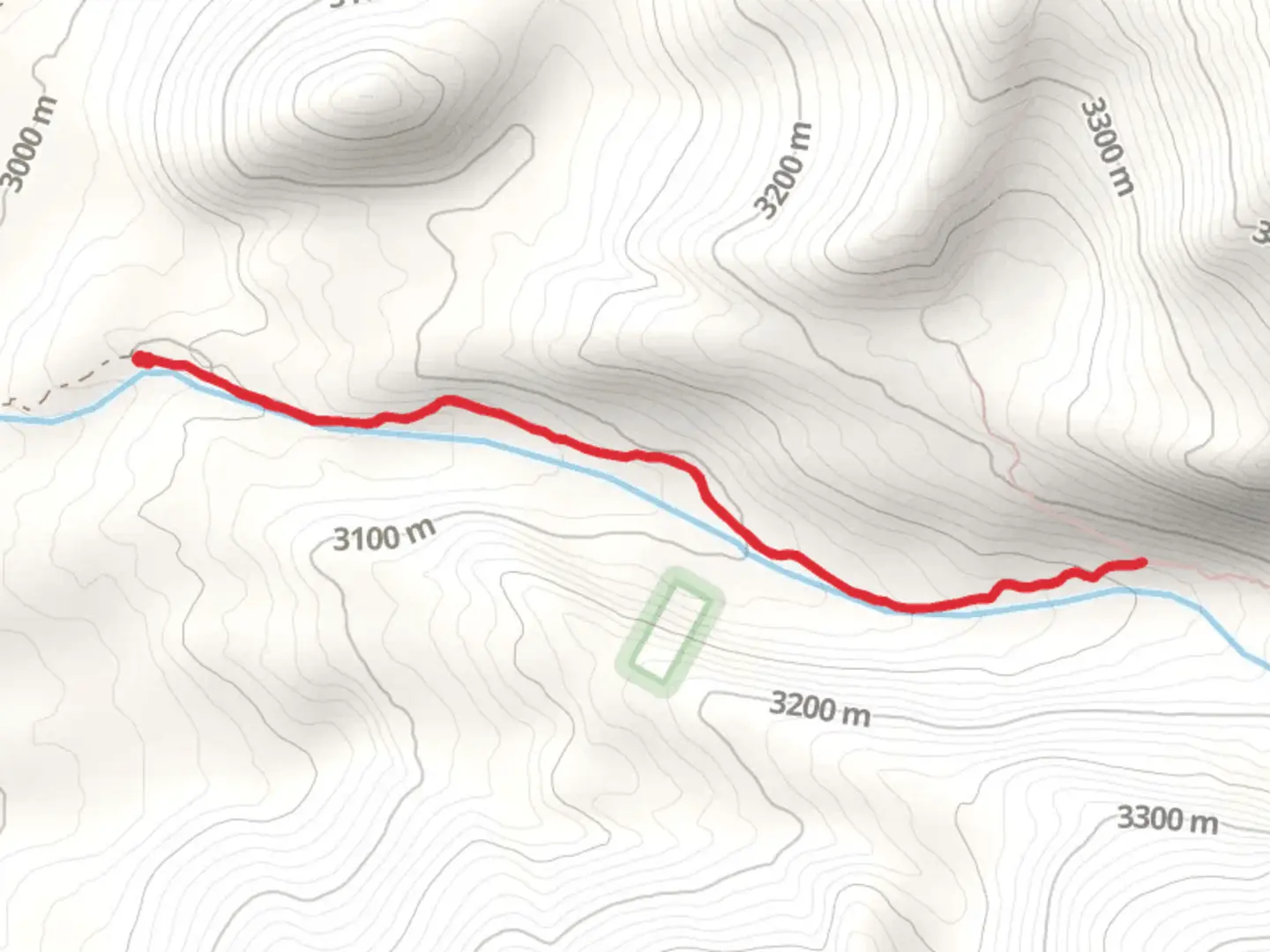 An image depicting the trail Sanford Creek Trail and its surrounding area.
