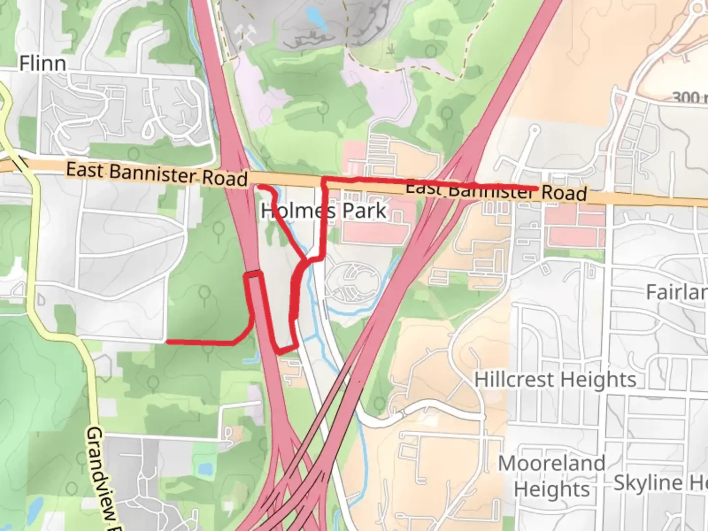 An image depicting the trail Three Trails Corridor Trail and its surrounding area.