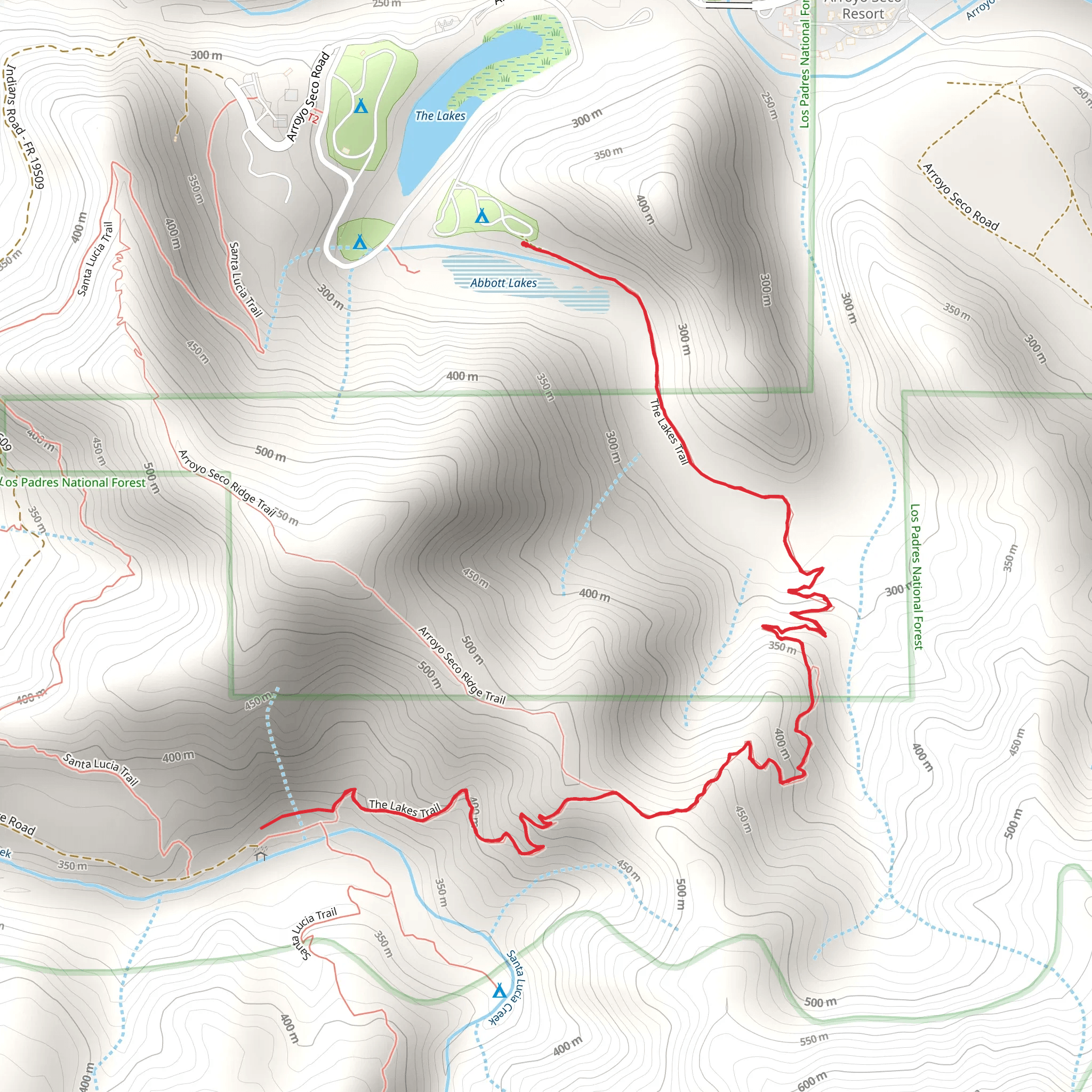 Camp Cawatre Trail mobile static map