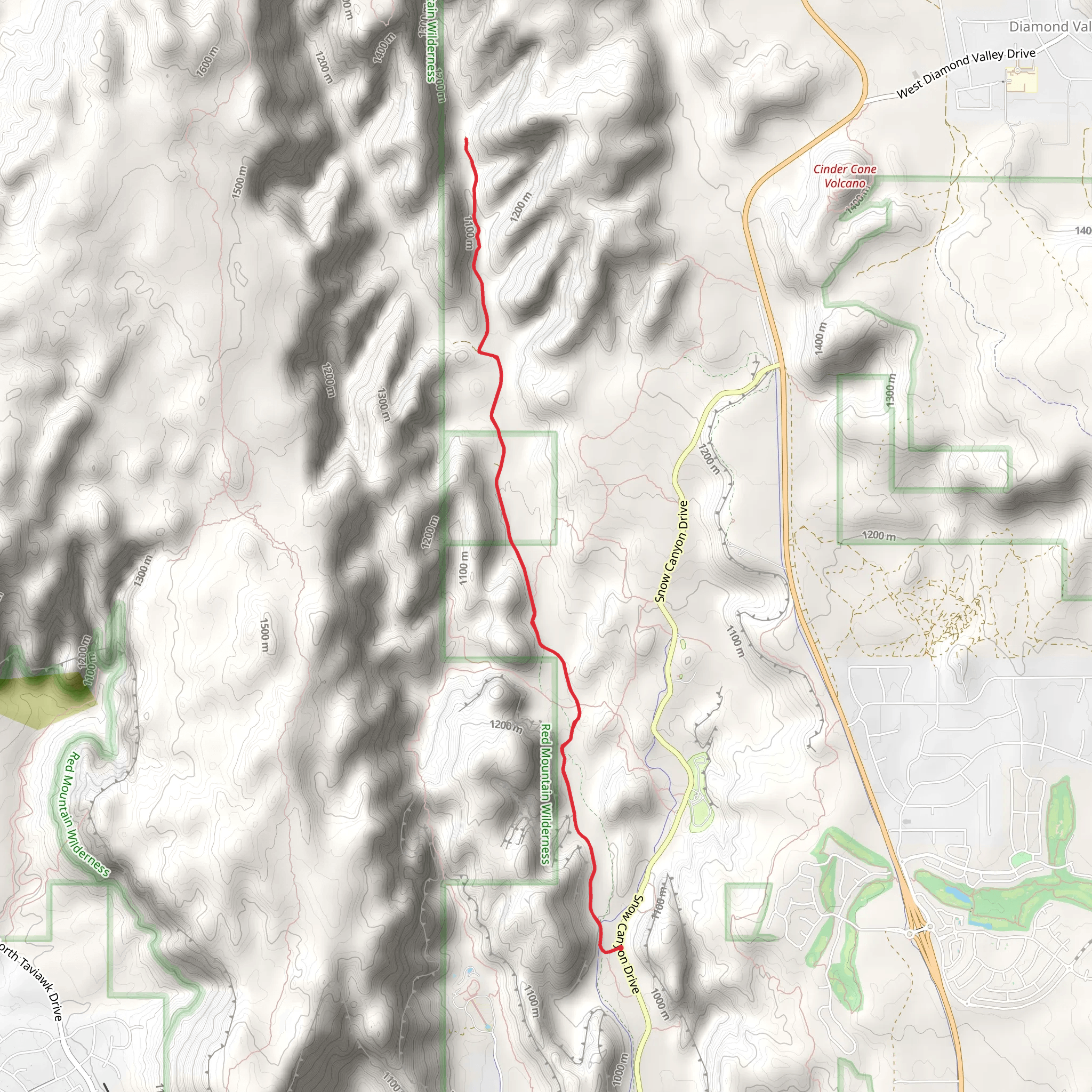 West Canyon Road mobile static map