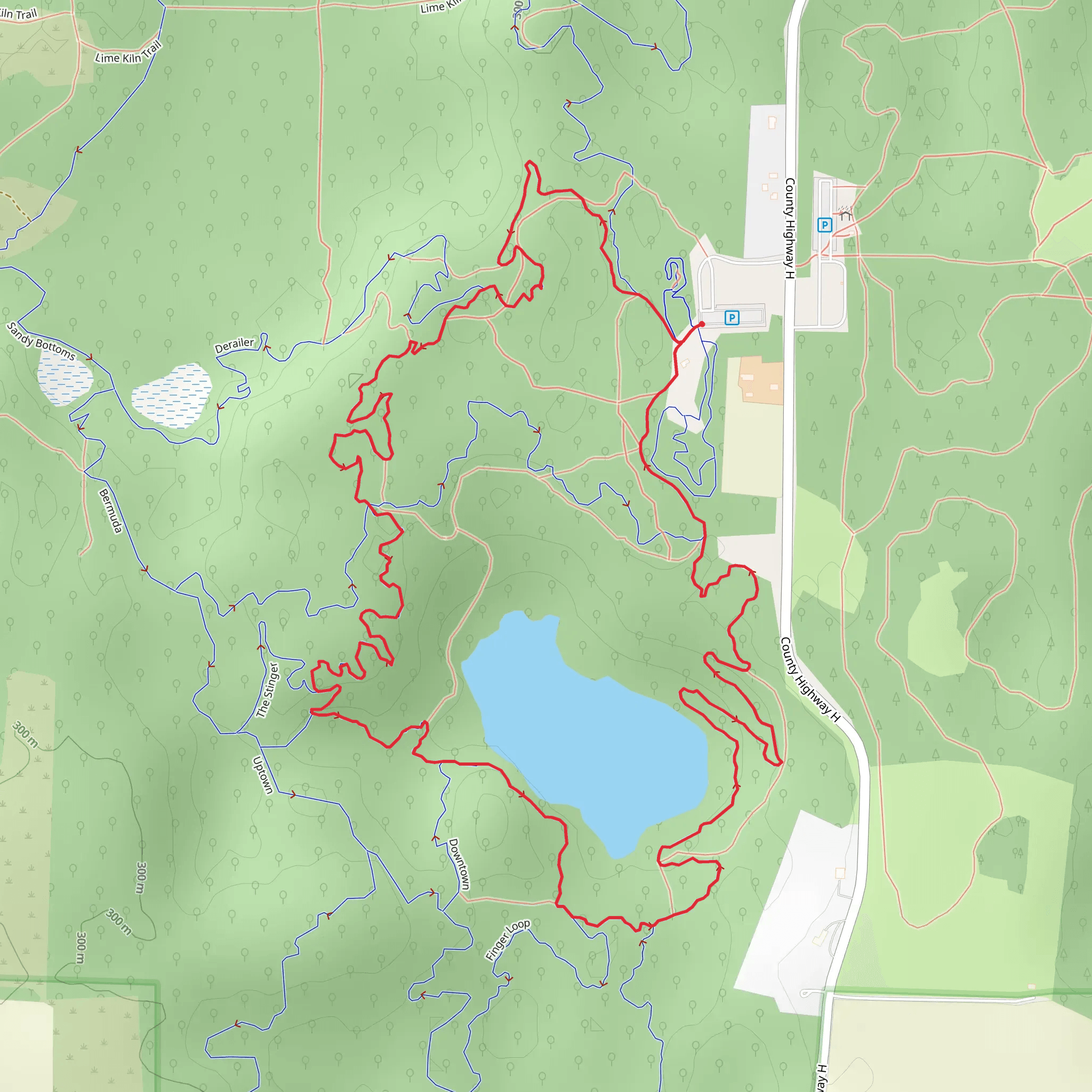 Orange, Green and Brown Loop mobile static map