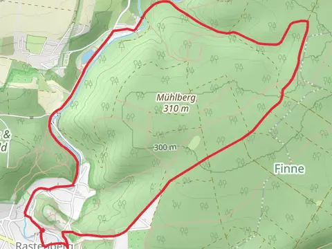Finnewanderweg Variante and Naturlehpfad Rastenberg