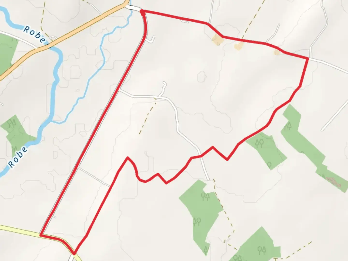 An image depicting the trail Toms Lane Trail and its surrounding area.
