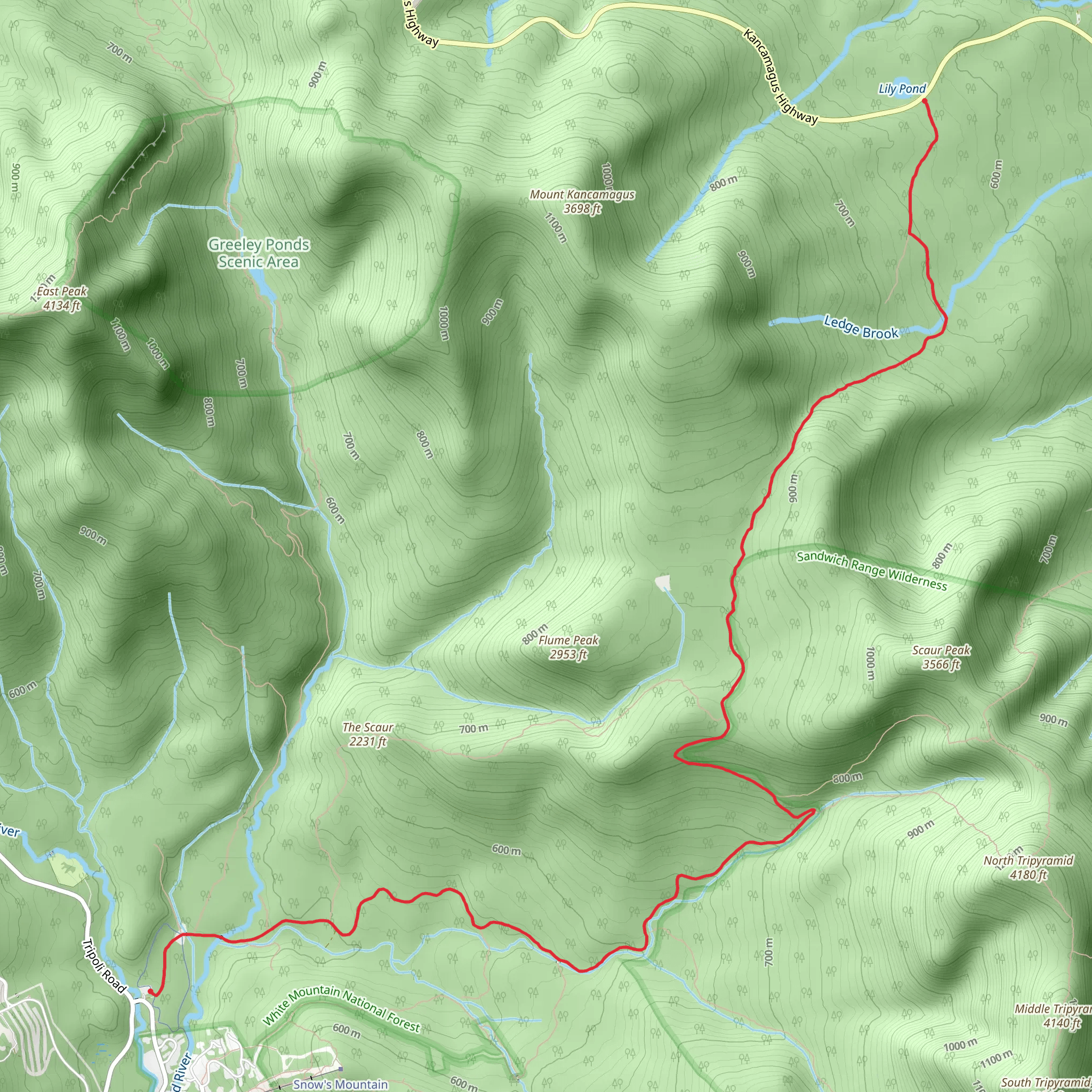 Livermore Trail mobile static map