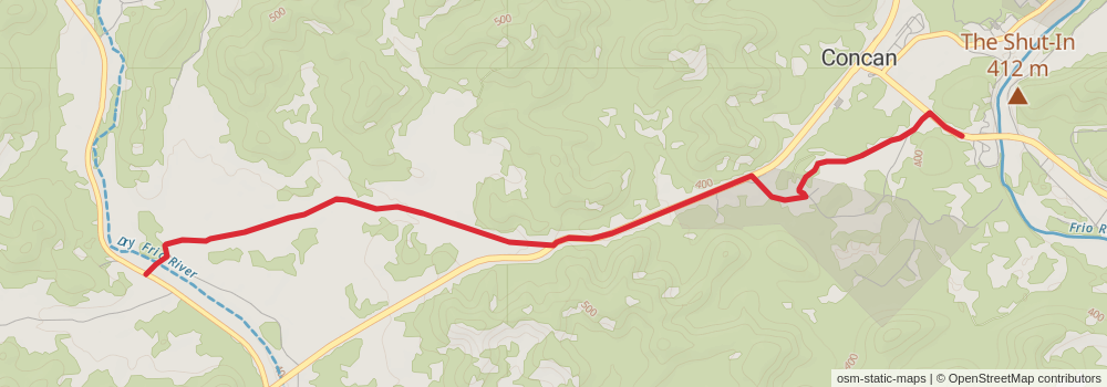 American Perimeter Trail - Texas Primary stage 56 Map