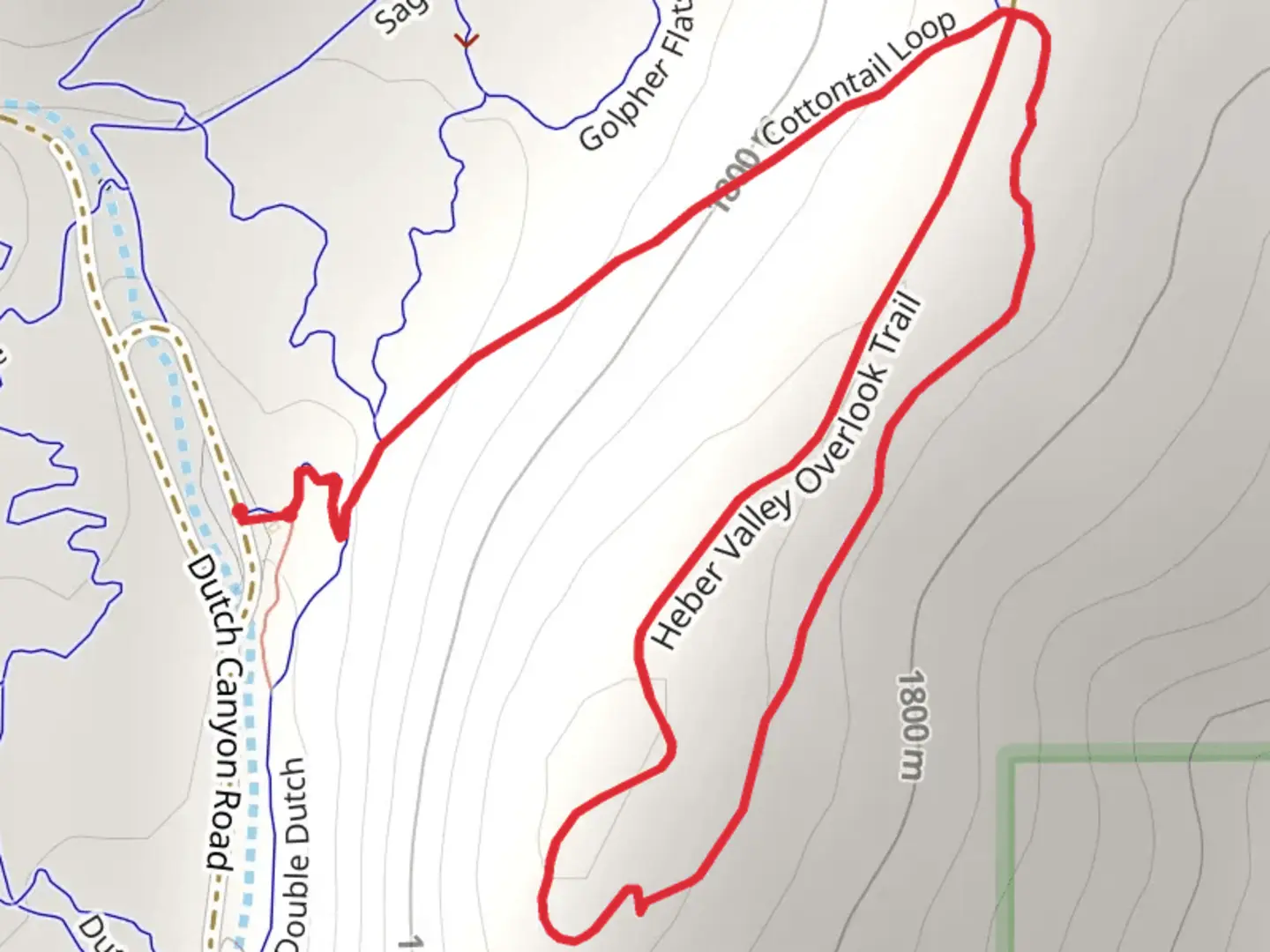 An image depicting the trail Heber Valley Overlook Trail and its surrounding area.