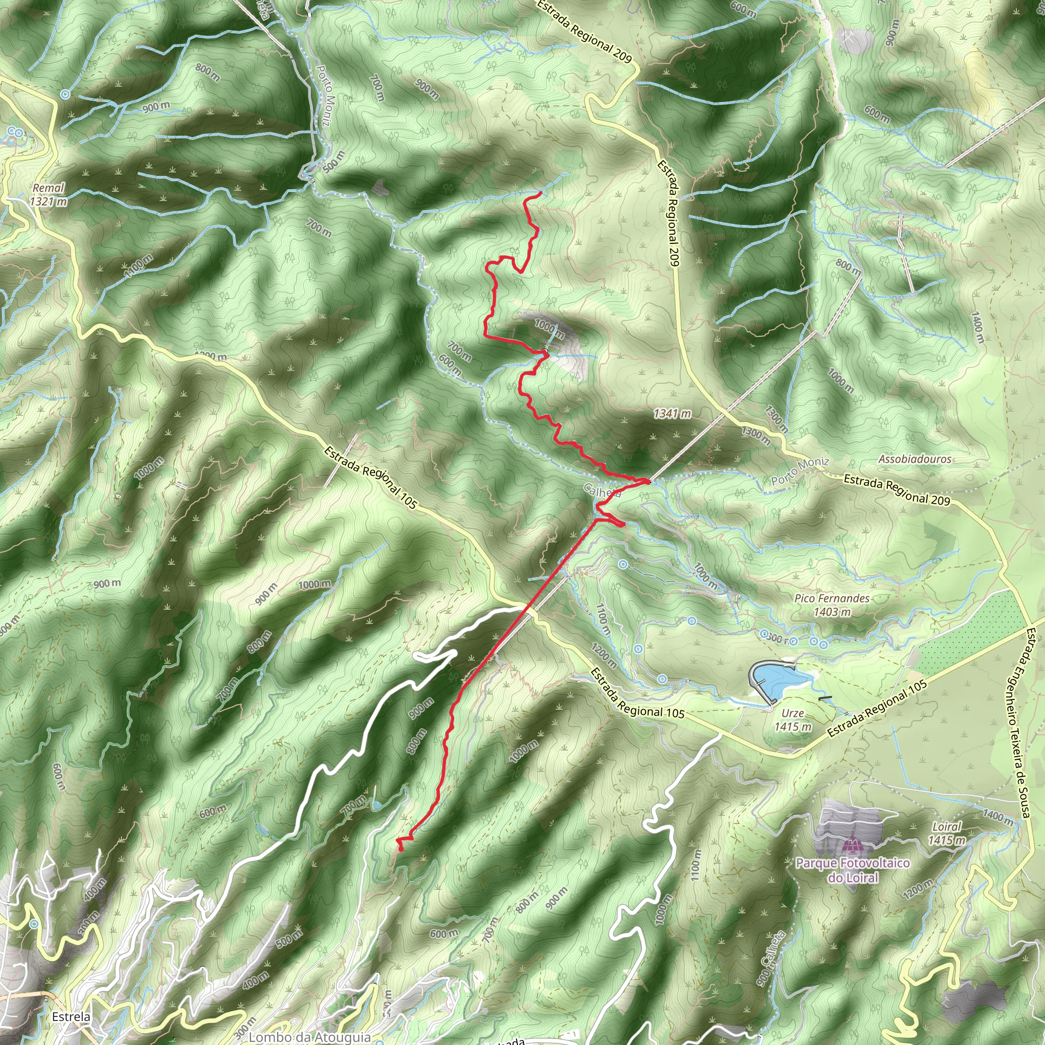 Levada da Rocha Vermelha mobile static map
