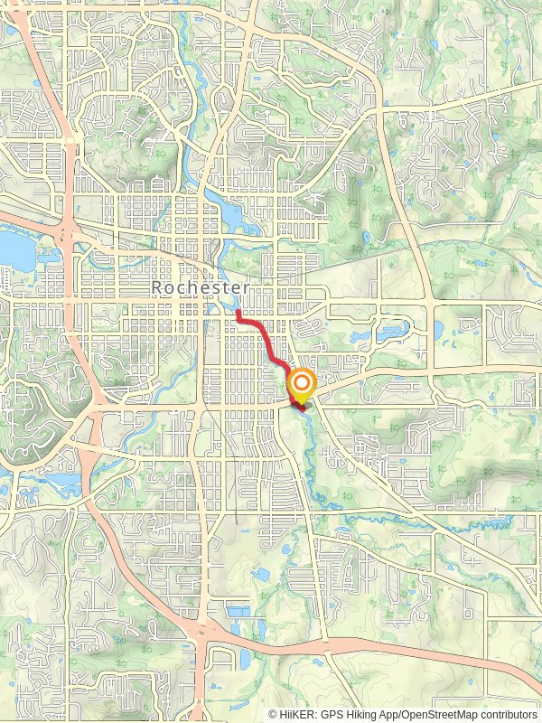 Bear Creek Trail - 12th Street Southeast mobile static map