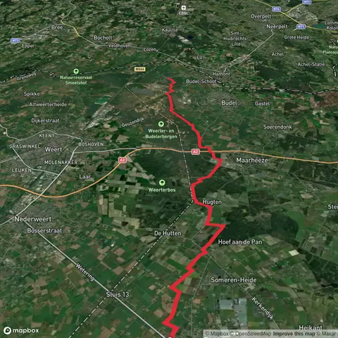 Sluis to Liedekerkestraat via Boksenberg and Hugterheide