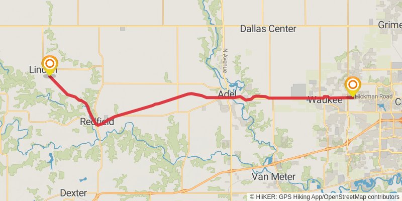 American Discovery Trail - North stage 36 Map