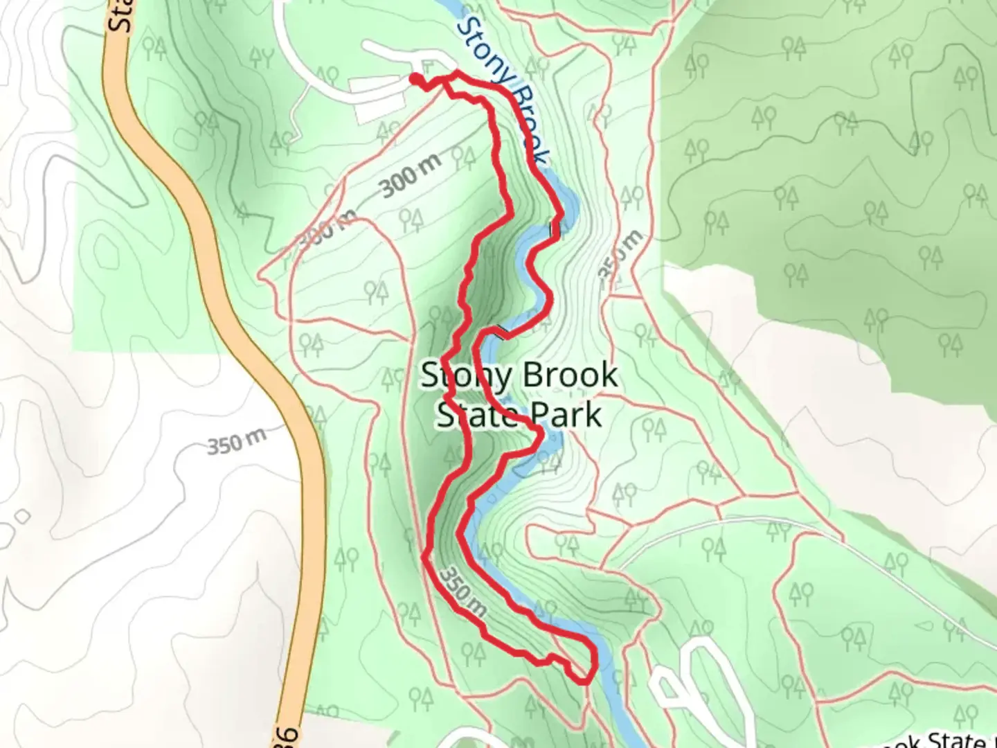 An image depicting the trail Gorge - West Rim Loop Trail and its surrounding area.