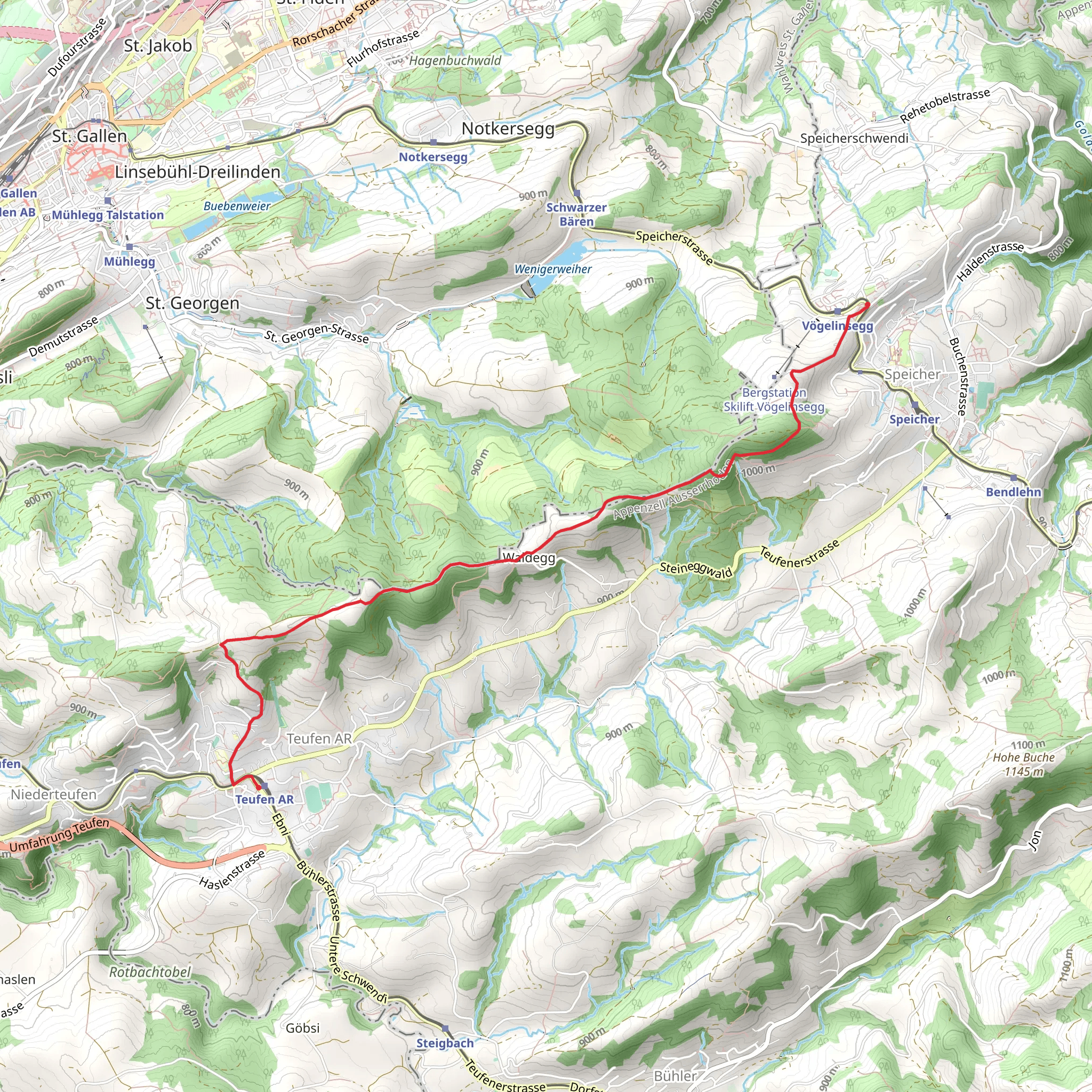 Eggen Alpine Trail mobile static map