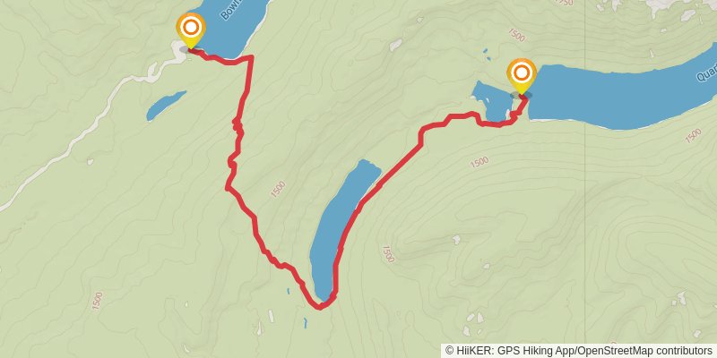 Quartz Lake Loop Trail stage 2 Map