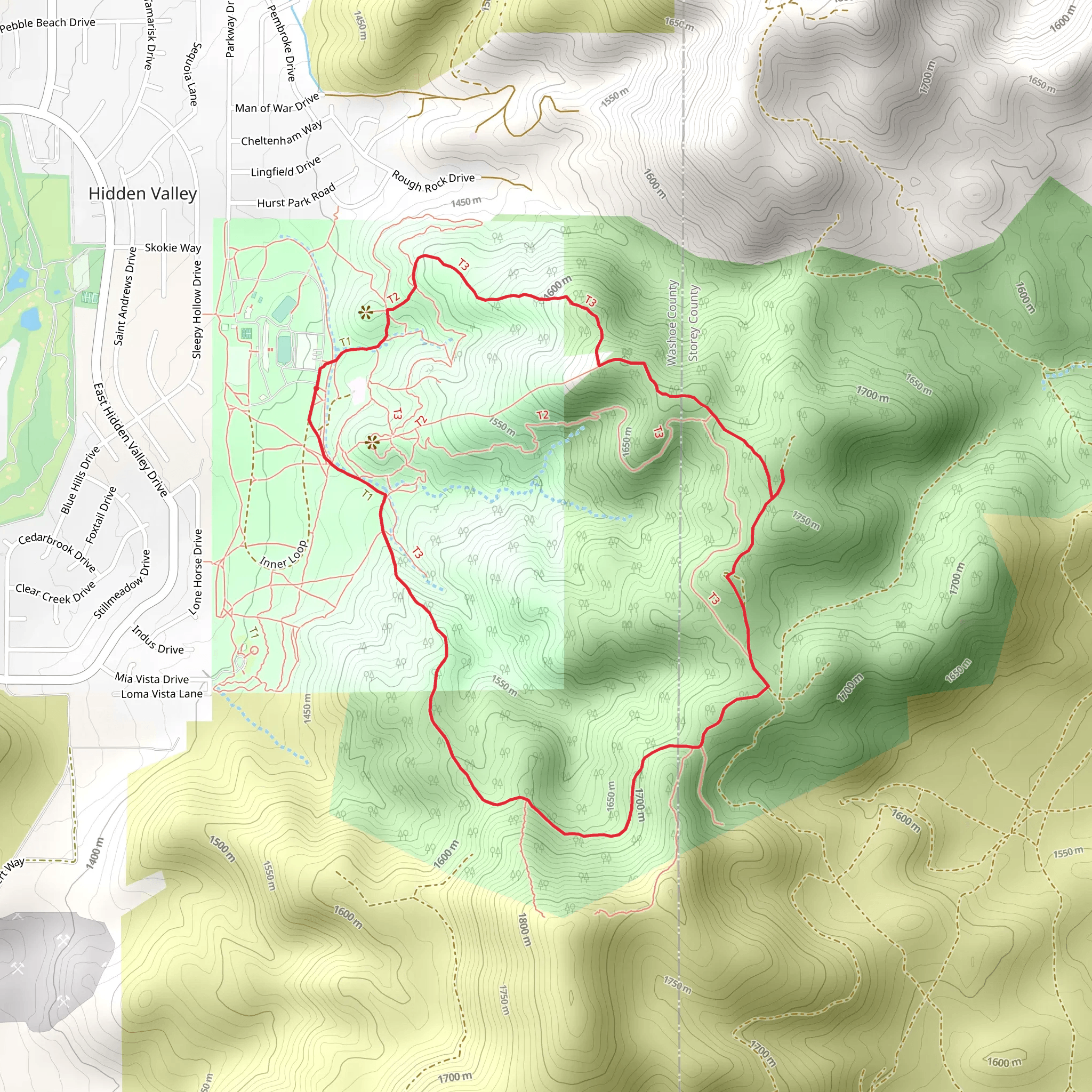 Highland Loop mobile static map